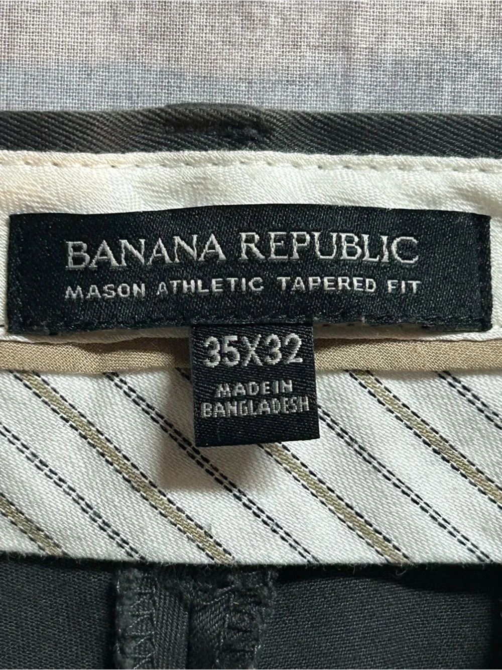 Banana Republic Men's Mason Athletic Tapered Fit Chino Pants 35x32